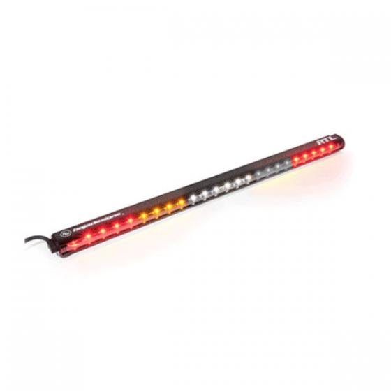 30 INCH LIGHT BAR RTL-W SOLID AMBER, WHITE CENTER, FLASHING AMBER