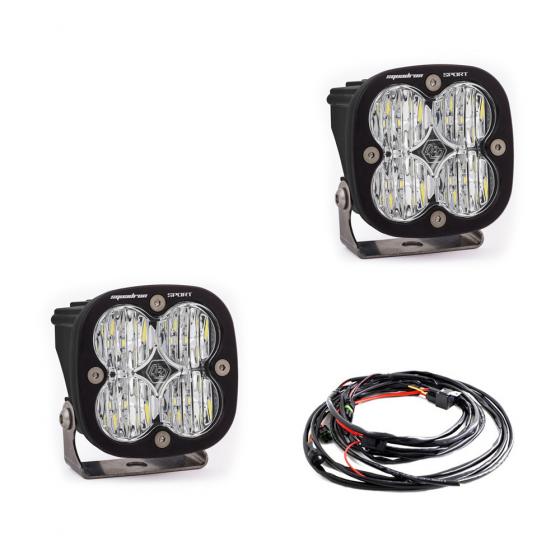 LED LIGHT PODS CLEAR LENS PAIR SQUADRON SPORT