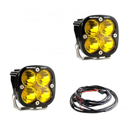 LED LIGHT PODS AMBER LENS PAIR SQUADRON SPORT